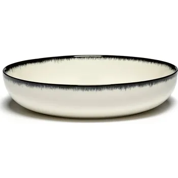 Talíř Serax, Hluboké talíře Dé A, 18,5 cm, černo-bílé, 2 ks - Formadore