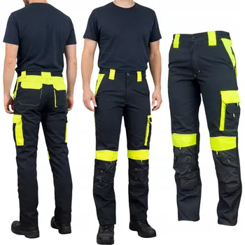 Pracovní obuv Pracovní kalhoty Specto reflexní černé s kapsami, velikost vel.