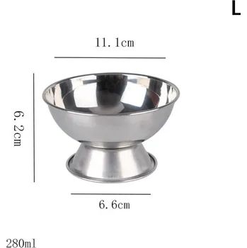 Nerezová miska na zmrzlinu | kuchyňské nádobí, servírování - L