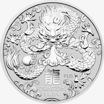 Rok Draka Stříbrná mince rok Draka 5 oz (155,5175 g)