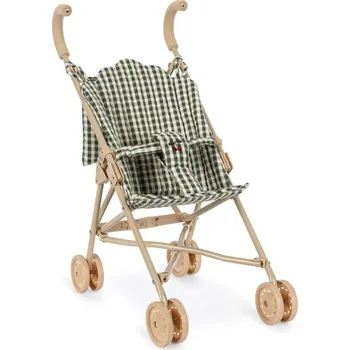 Kočárek pro panenku Konges Sløjd Kočárek pro panenky Smoke Pine Check