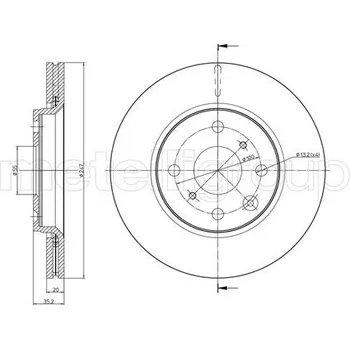 Brzdový kotouč Brzdový kotouč METELLI 23-0834C