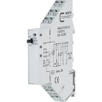 Relé Spojovací modul 24, 24 V/AC, V/DC (max) 2 přepínací kontakty Metz Connect 11070713 1 ks