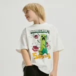 Reserved - Bavlněné tričko Minecraft - krémová - 975IX-01X - 975IX-01X-128