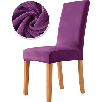 Potah na židli Luxusní elastický potah židle | bytové doplňky - fialová