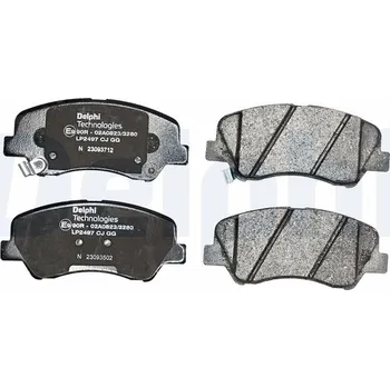 Brzdová destička Sada brzdových destiček, kotoučová brzda DELPHI LP2497