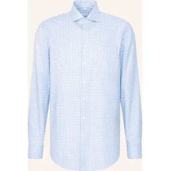 Pánská košile Seidensticker Pánská Košile Regular Fit, tmavě modrá / bílá, 40