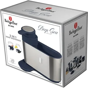 Dávkovač mýdla BERLINGERHAUS Dávkovač mycího prostředku 2 v 1 Deep Sea Collection BH-8936