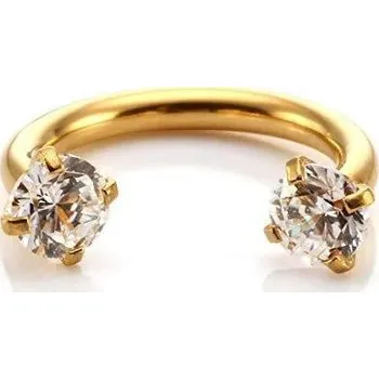 Piercing Ocelový piercing kroužek | šperk - Zlato , 8mm