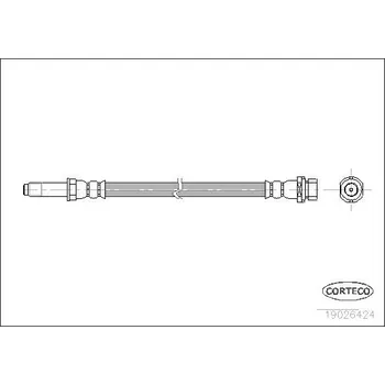 Auto-moto Brzdová hadice CORTECO 19026424