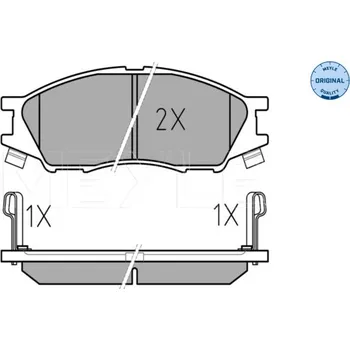 Brzdový systém Sada brzdových destiček, kotoučová brzda MEYLE 025 246 4815/W