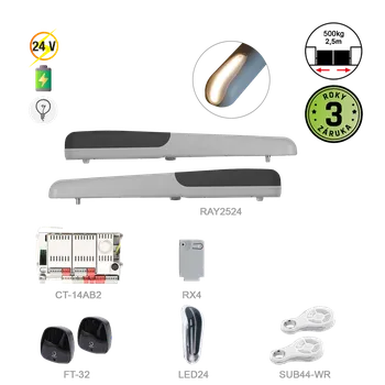 Pohon brány RAYKIT pro dvoukřídlovou bránu do 2,5m/křídlo