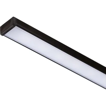 LED páska RENDL LED PROFILE G přisazený 1m černá matný akryl/hliník R14087