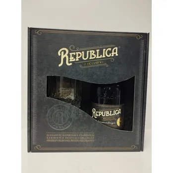 Rum Republica Exclusive 35% 0,5 l + 1x sklenička