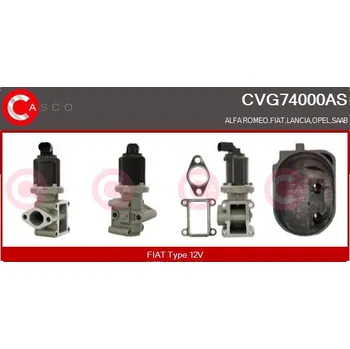 Ventil palivového systému AGR-Ventil CASCO CVG74000AS