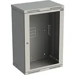 Solarix Rozvaděč nástěnný SENSA 18U 400mm, dveře sklo, RAL 7035, SENSA-18U-64-11-G 83000089L