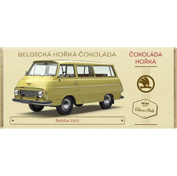 Čokoláda CHOCO POLA - Škoda 1203 - hořká čokoláda 100g