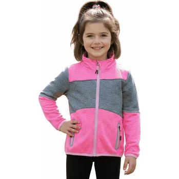 Dívčí mikina DÍVČÍ FUNKČNÍ MIKINA NA ZIP Barva: Růžová, Velikost: 110
