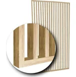 Lamelová dělící příčka na míru DUB PŘÍRODNÍ - Šířka 107 cm (zabaleno do 3 balíků)