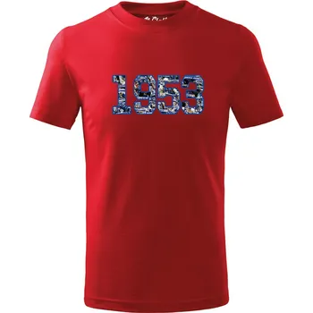 Dětská móda Dětské tričko - 1953 8 let Červená