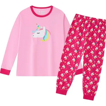 Dívčí pyžamo Wolf & Wolfie S2552 růžové