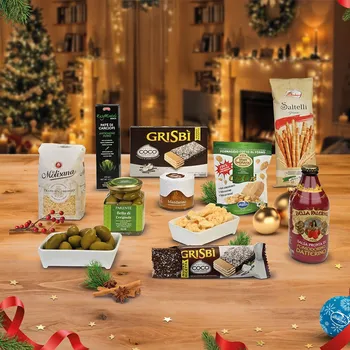 Dárkový potravinový koš Brazzale Moravia Vánoční balíček