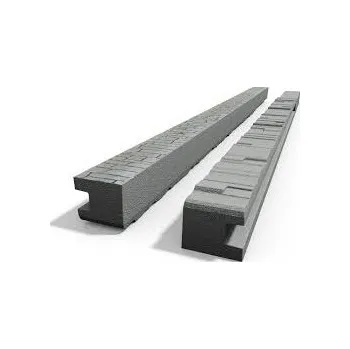 Plotový sloupek Betonový sloupek koncový (štípaný kámen) pro výšku plotu 200 cm