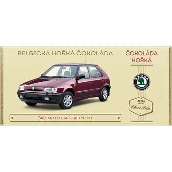 Čokoláda CHOCO POLA - Škoda Felicia GLXi, typ 791 - hořká čokoláda 100g