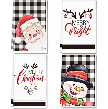Utěrka Vánoční kuchyňské utěrky s poutkem 45x66 cm 4 ks