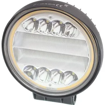 Přídavný světlomet HALOGENOVÁ LED PRACOVNÍ LAMPA, 38 LED + ZNAČKOVACÍ DIODA, KULATÁ, 12-24V, FI 112MM, TLOUŠŤKA: 38MM