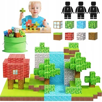 ostatní stavebnice MAGNETICKÉ STAVEBNICE 100X VZDĚLÁVACÍ ZÁBAVA PRO DĚTI STEM KREATIVNÍ DÁREK