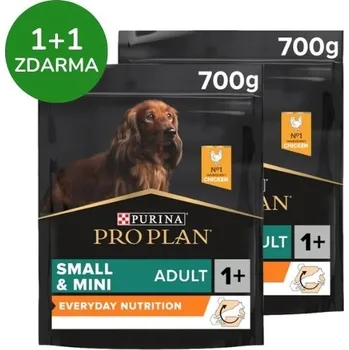 Krmivo pro psa Pro Plan Dog Adult Small&Mini kuře 700g (1+1 ZDARMA)