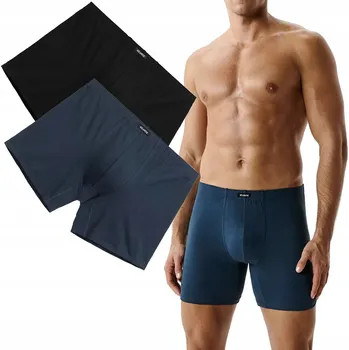 Pánské kraťasy Šortky Atlantic 2MH-173 Wl26 Cza/grac S (36) černo-modré