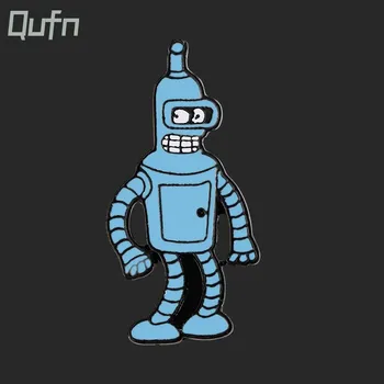 Brož Kreslený robot kawaii odznak | brož