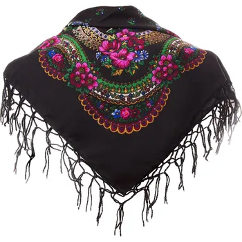 Šátek Folk Lover šátek s květinami - bavlna