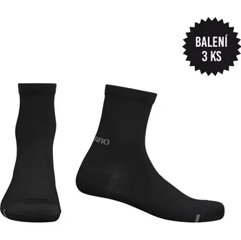 Pánské termo ponožky Shimano Ponožky Shimano Mid performance 3 páry, černá velikost 41-44