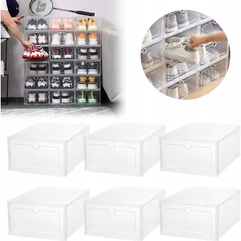 Botník Botník Bedee se zásuvkami 24 x 14 x 33 cm, průhledný