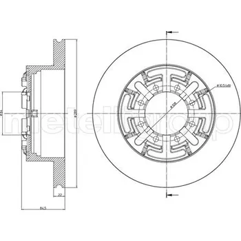 Brzdový kotouč Brzdový kotouč METELLI 23-0477