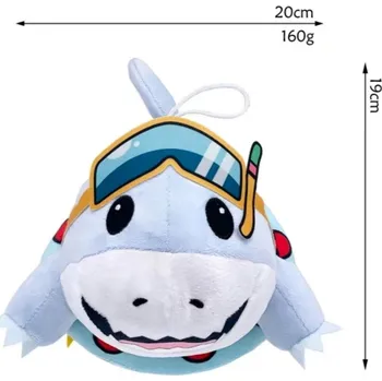 plyšák Jeff plyšový žralok kawaii | roztomilý plyšák - 20 CM