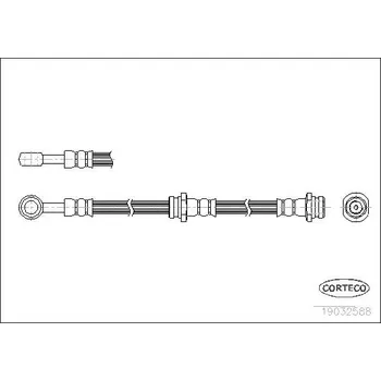 Brzdová hadice Brzdová hadice CORTECO 19032588