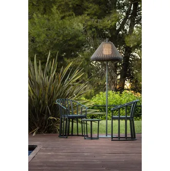 Venkovní osvětlení SAIGON šedá/hnědá stojací lampa 2M W70 - FARO