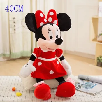 plyšák Mickey minnie plyšák | plyšová panenka - 40cm Červená Minnie