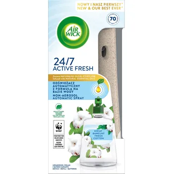 Osvěžovač vzduchu Air Wick Active Fresh Kompletní sada difuzér + náplň Květ Bavlny 228 ml