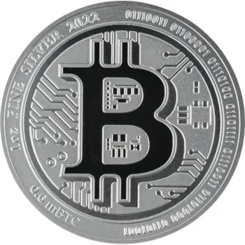 Bitcoin Stříbrná mince 1 oz