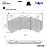 Sada brzdových destiček, kotoučová brzda DELPHI LP3154