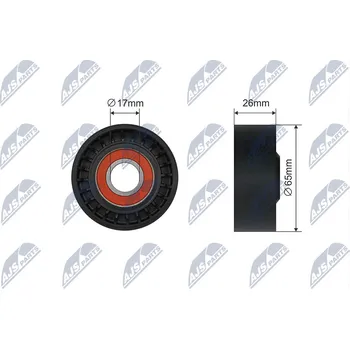 Napínací kladka, žebrovaný klínový řemen AJS Parts RNK-RE-041