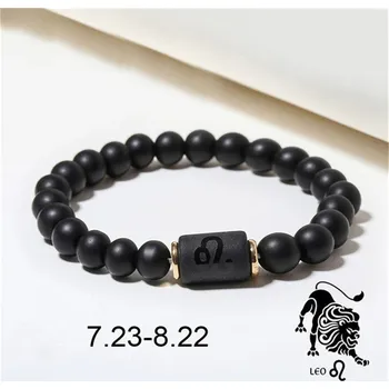 Náramek Korálkový náramek zvěrokruhu z kamenů | šperk - G , BARVA