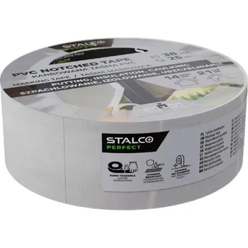 Lepicí páska Páska lepící PVC, vroubkovaná, 38 mm x 25 m, STALCO