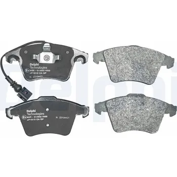 Brzdová destička Sada brzdových destiček, kotoučová brzda DELPHI LP1913