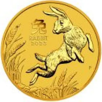 Zlatá mince Lunární serie-Rok Králíka 1/20 Oz 2023